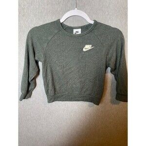 Nike Baby Toddler Boys Girls 2-Piece Outfit Set Dark Green Sweatshirt Pants 3-4Y